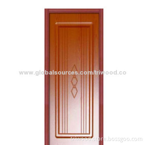 PVC Door with Timber Frame and PVC Veneer, Various Colors and Dimensions Available